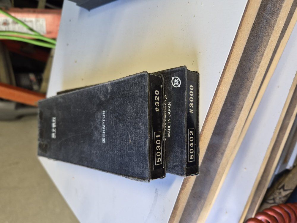 Sharpton glass stones 320 and 3000 grit