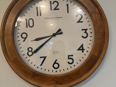 Large Wooden Clock