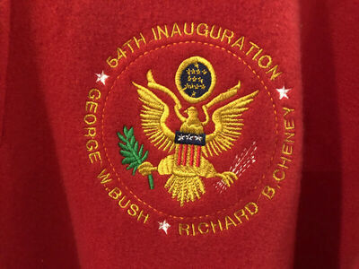 Dick Cheney George W Bush 2005 54th Presidential Inauguration Fleece Pullover Zip Men's 2XL