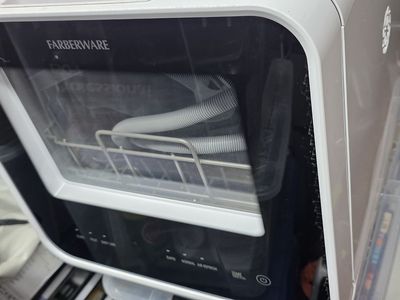 16.5 in. White Portable Countertop Dishwasher With 5-Liter Built-In Water Tank