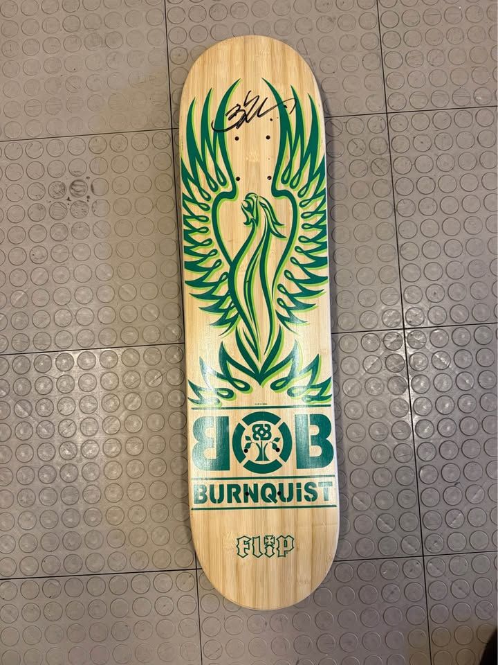 Flip Skateboard Bob Burnquist Autographed Flip Skateboard Deck