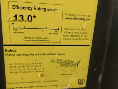 Goodman Central Air Conditioner GSX130241FA Cooling Only Split System 13.0 SEER