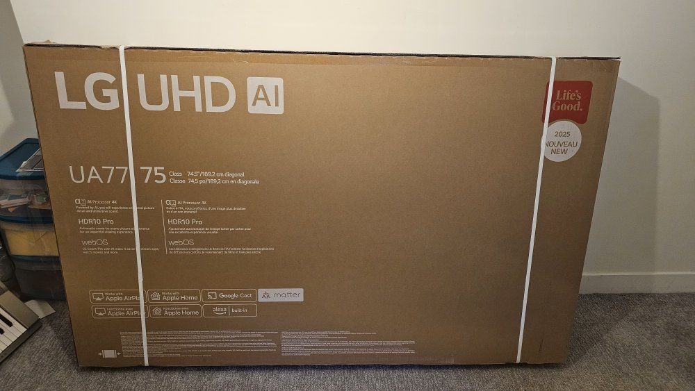 75" LG UHD AI TV - New