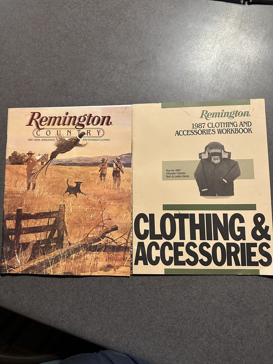 Remington 1987 Country & Clothing Accessories Workbook - Vintage Collector's Set
