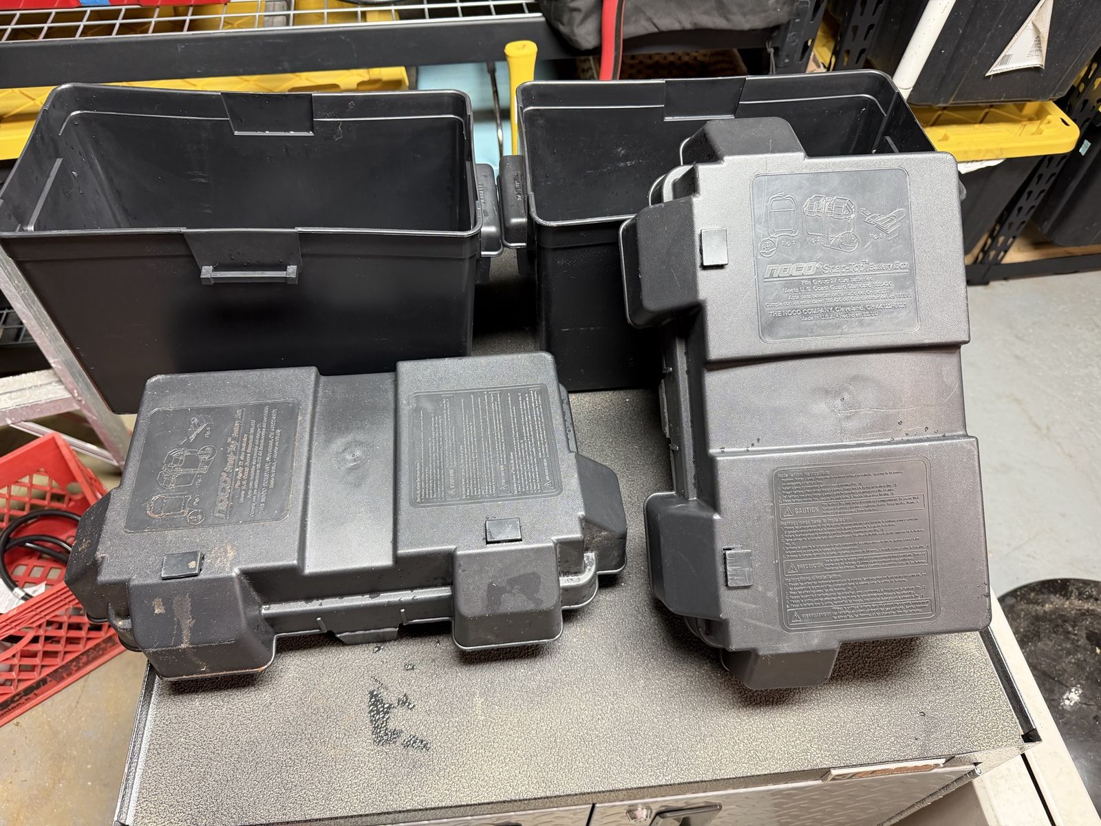 RV Battery Boxes, Noco, fits size 27 batteries (2) 
