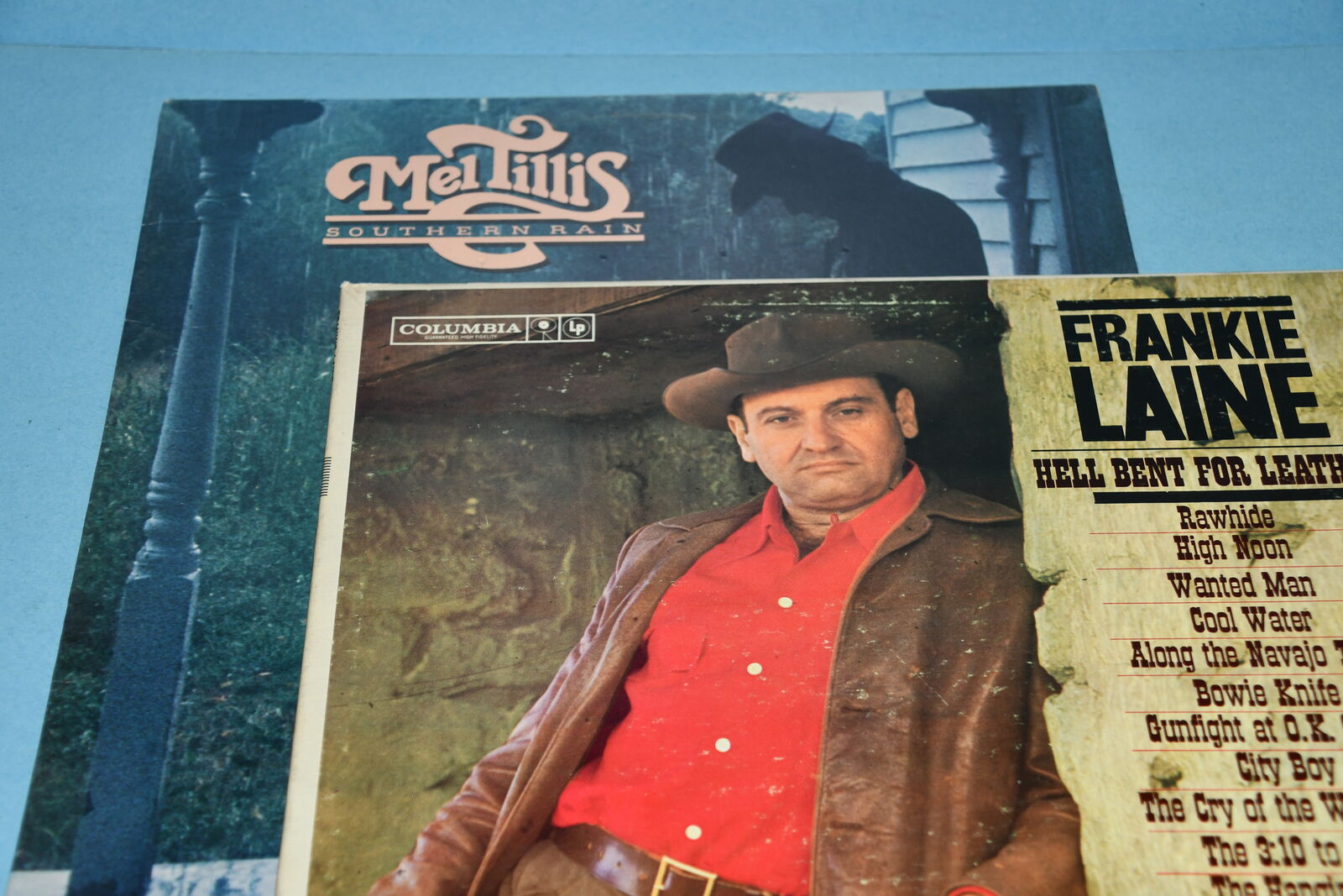 2 VINTAGE WESTERN VINYL RECORDS ~ MEL TILLIS (SEALED) & FRANKIE LAINE ~ BOTH FOR $5