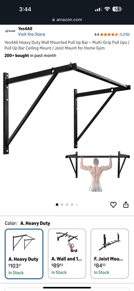 Yes4All Adjustable Pull-Up Bar — Like New in Box