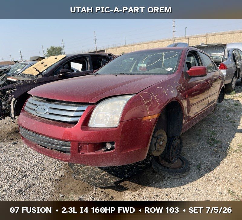 2007 Ford Fusion Parts - UTPAP Orem