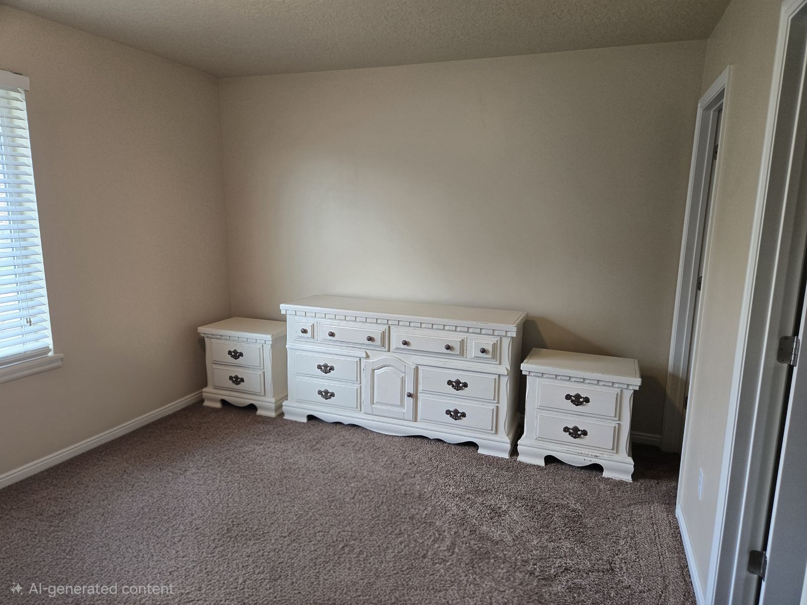 Dresser and night stand set
