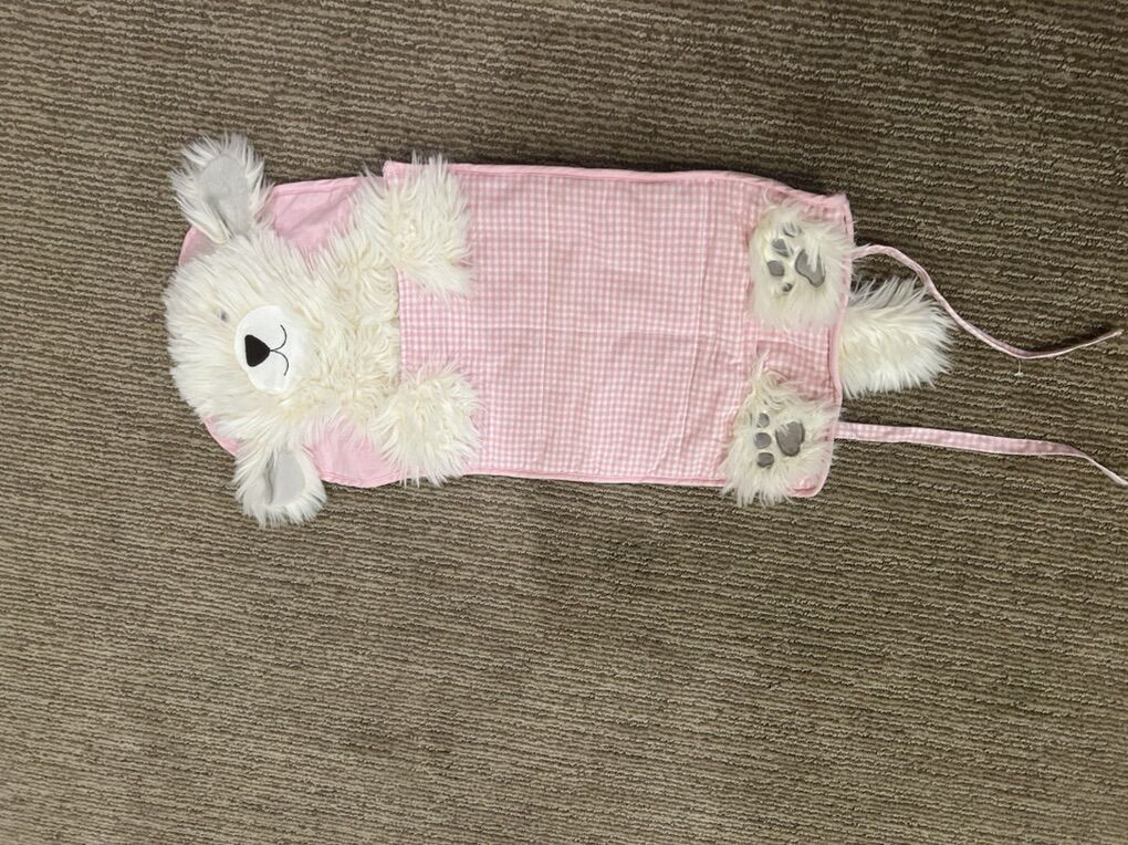 Pottery Barn Kids Rosie Pink Puppy Sleeping Bag