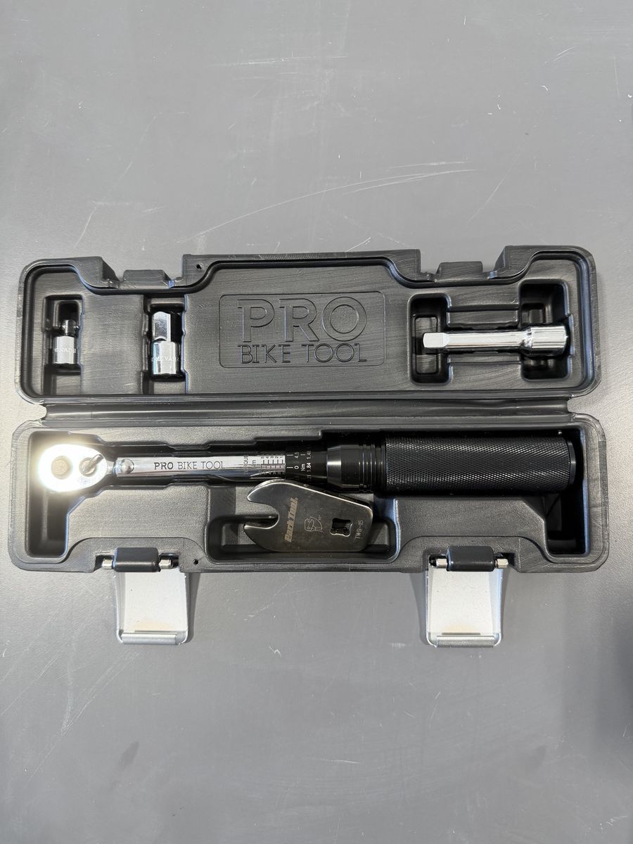 Pro Bike Tool 3/8" Torque Wrench Set (10-60 Nm) + Park Tool TWB-15 Crowfoot Pedal Wrench Upgraded Kit