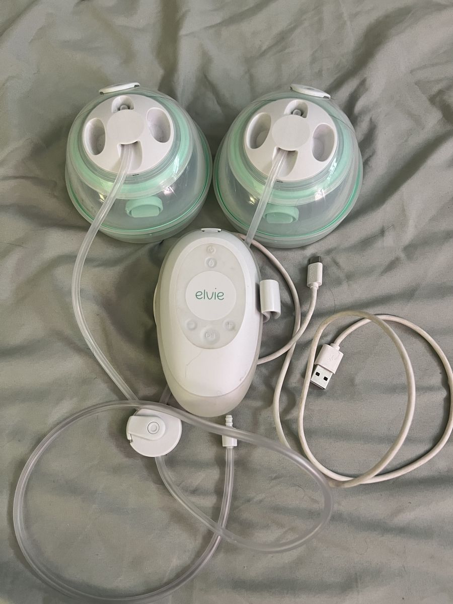 Elvie Stride Hands Free Double Electric Breast Pump with 2 Collection Cups