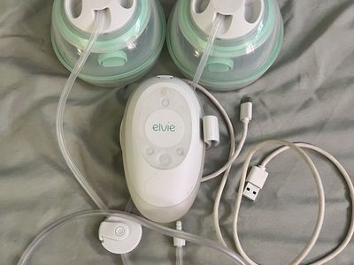 Elvie Stride Hands Free Double Electric Breast Pump with 2 Collection Cups