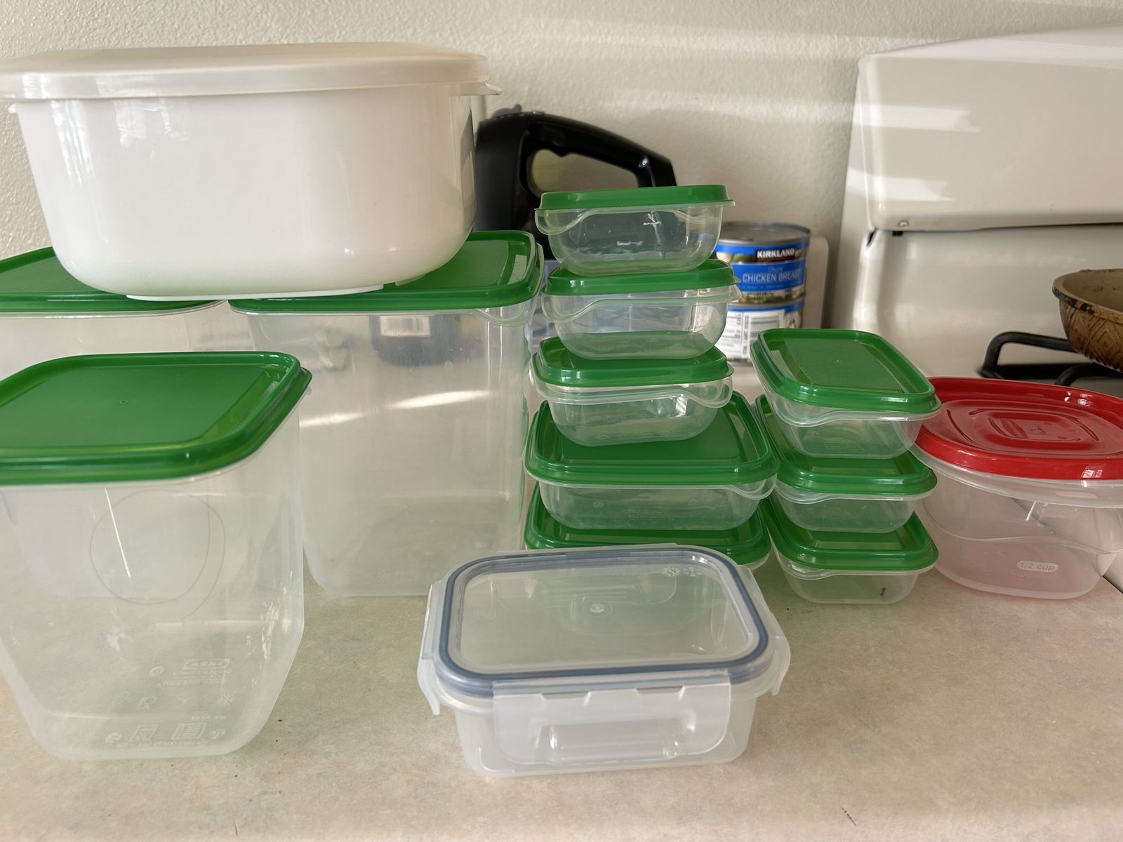 Assorted Food Storage Containers -Total $5, big $1, small 2-3 $1