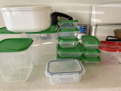Assorted Food Storage Containers -Total $5, big $1, small 2-3 $1