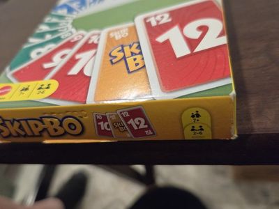 Mattel Skip-Bo Card Game - Strategy & Skill, Ages 7+, 2-6 Players, Complete Card Set unopened