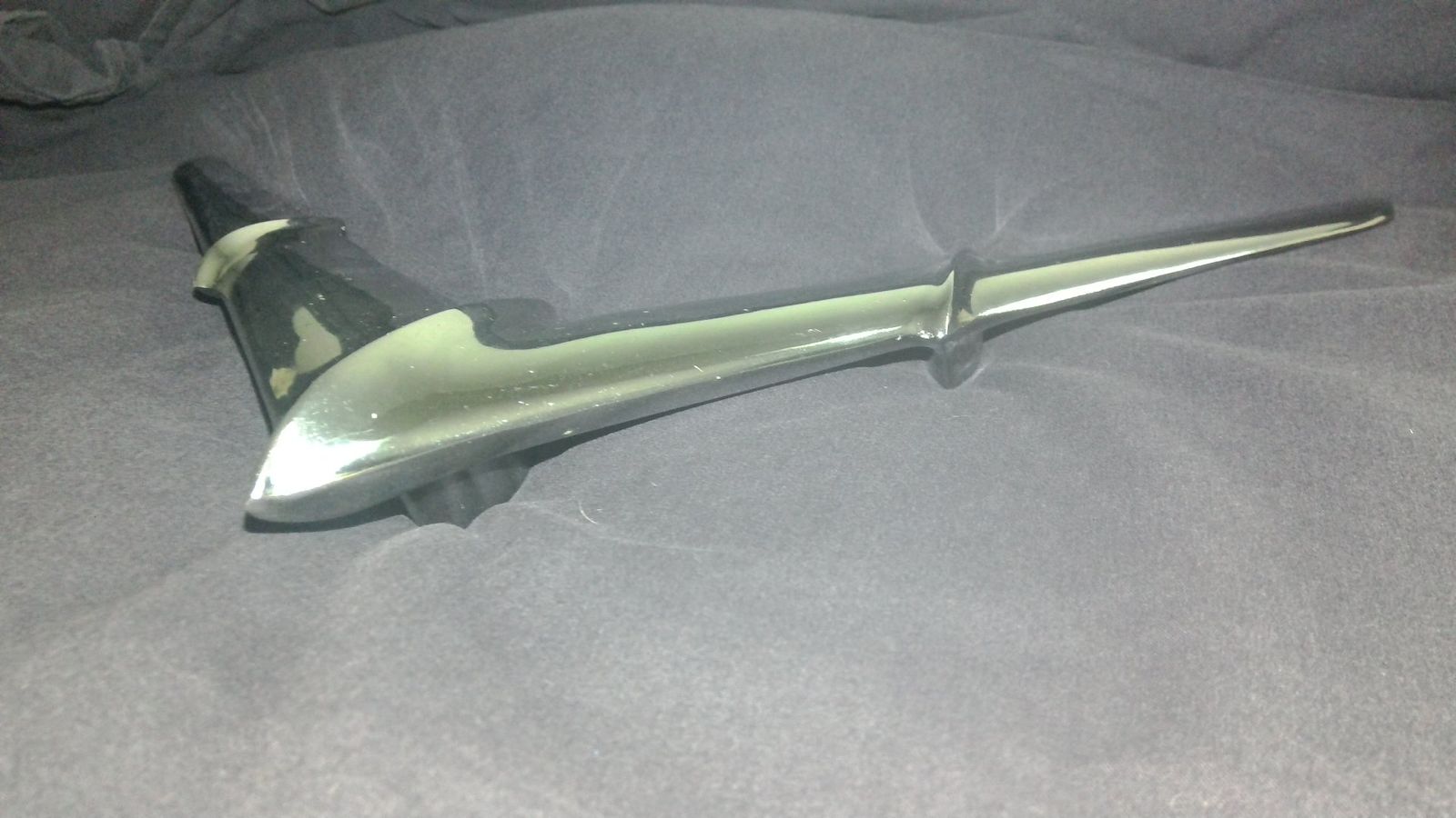 An Excellent Restorable Condition Hood Ornament for a 1955-56 Pontiac Chieftain or Star Chief