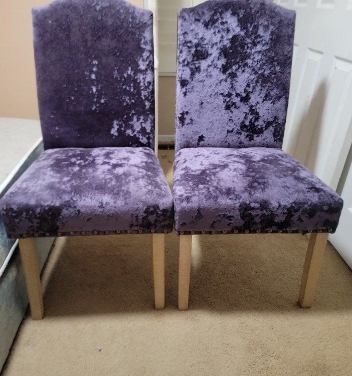 Gorgeous purple chairs(New)!