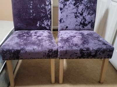 Gorgeous purple chairs(New)!