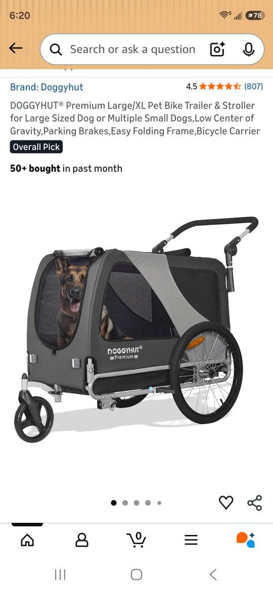 bike dog trailer