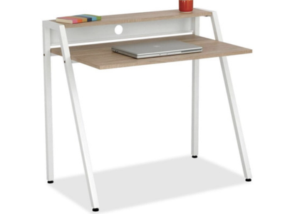 New in box 38" wide Safco Writing Desk, beech/white, Model# 1951wh