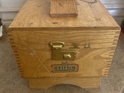 vintage Griffin Master Shoe Shine Wood Box