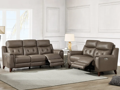 MALIBU LEATHER POWER RECLINING SET – WEEKEND SALE
