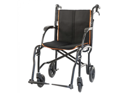 New in Box Feather Mobility Transport Wheelchair - Lightweight Folding Travel Wheelchair 13 lbs