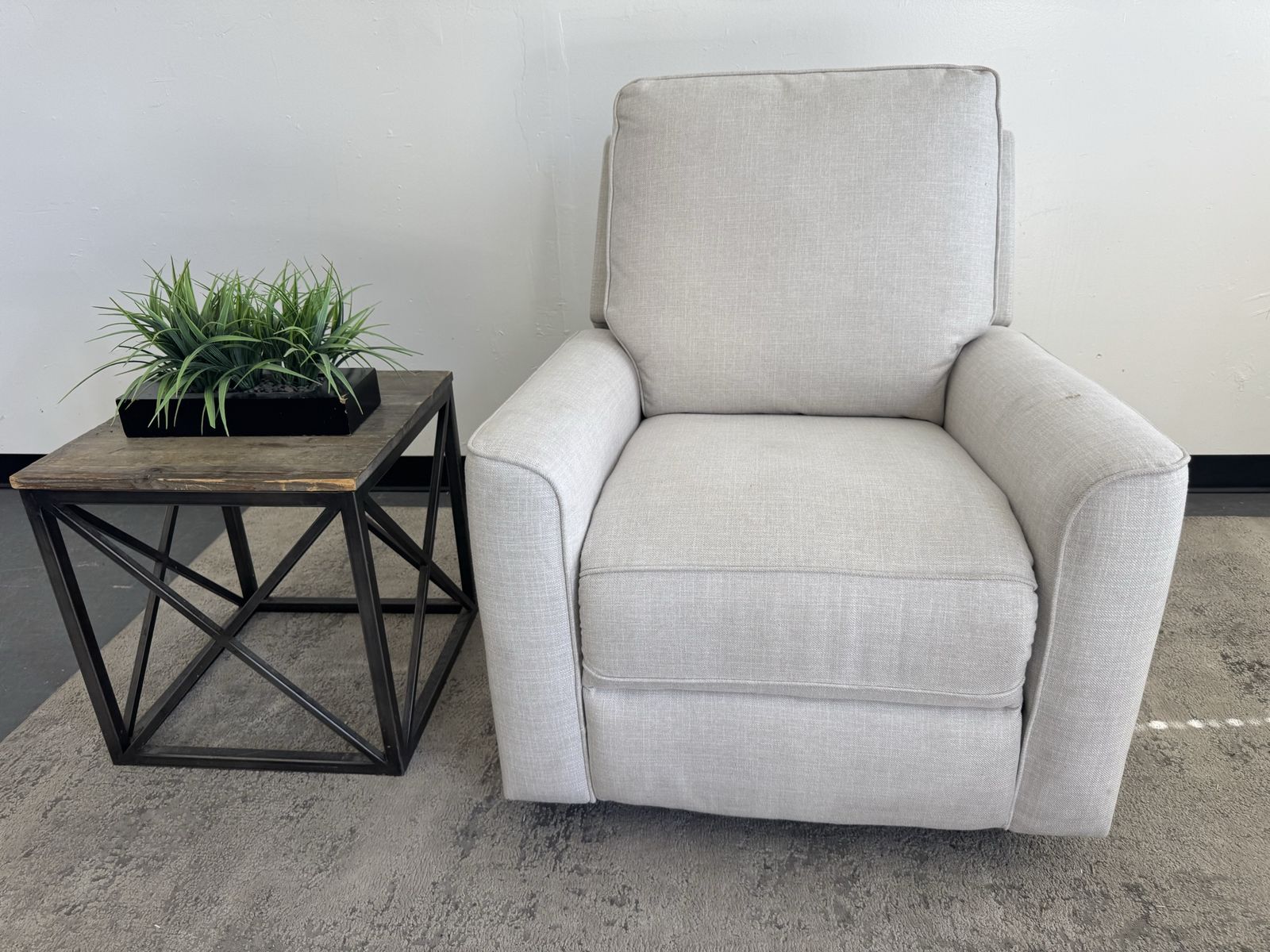 COSTCO FABRIC ROCKING SWIVEL RECLINER CHAIR