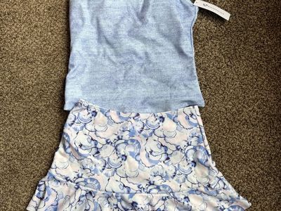 Walkonbeach Tankini Swimsuit Set Size S NWT