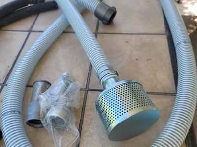 Heavy Duty Water Pump Hoses with Filter Screen and Fittings - 1.5 inch