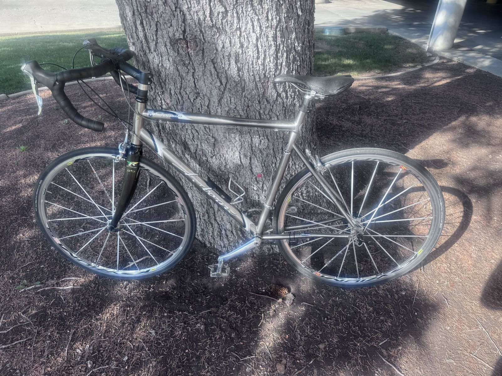 Airborne Zeppelin titanium 59cm full dura-ace road bicycle