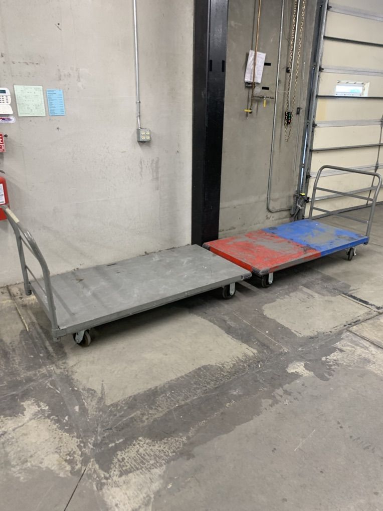Carts, Shelves, Racks, 55 Gallon Drums, Etc