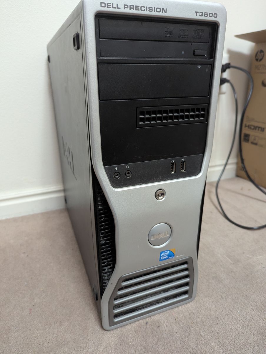 Dell Precision T3500 with Intel Xeon processor, 500GB, graphics card