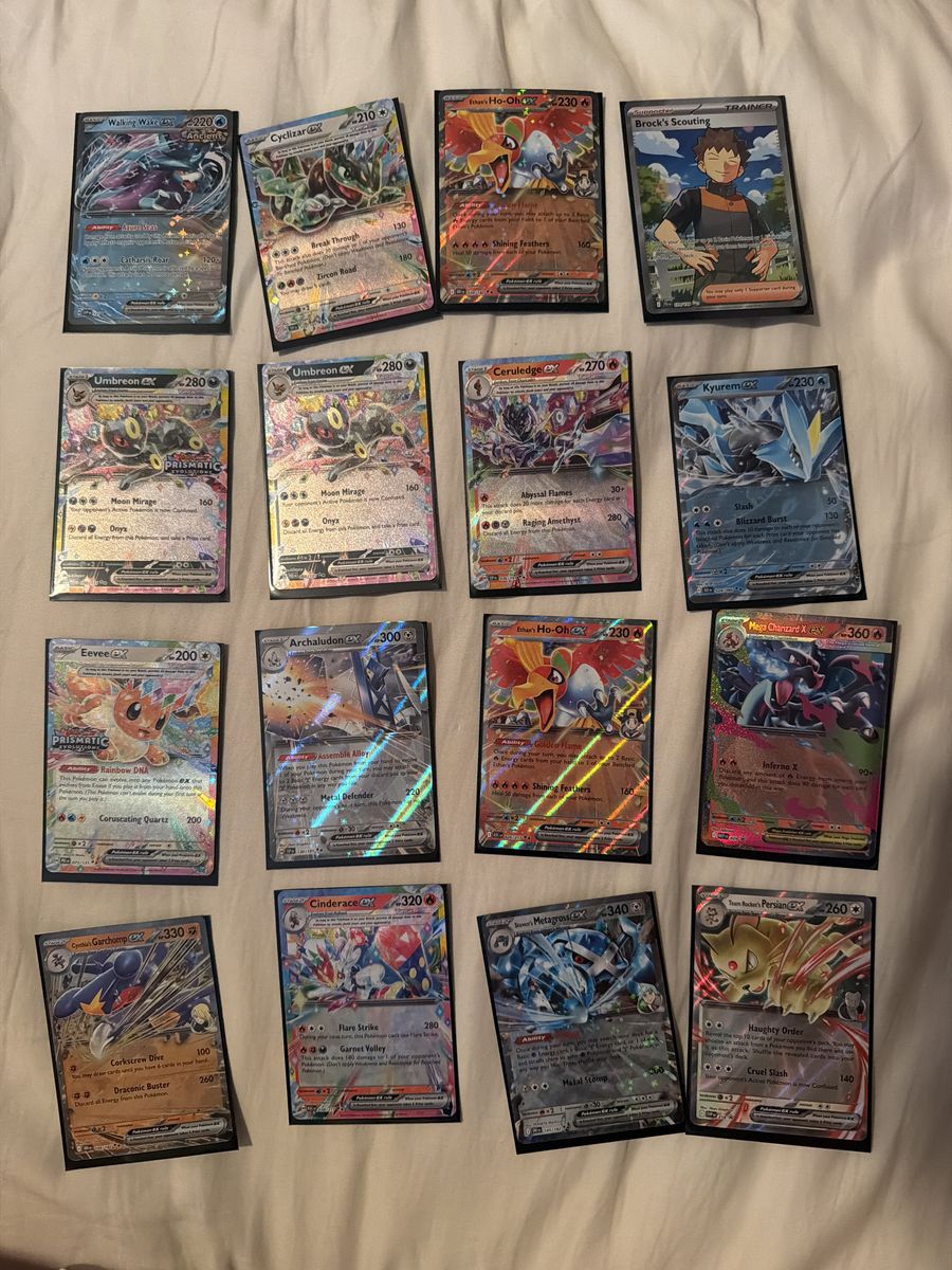 Mega EX And EX Rare Cards