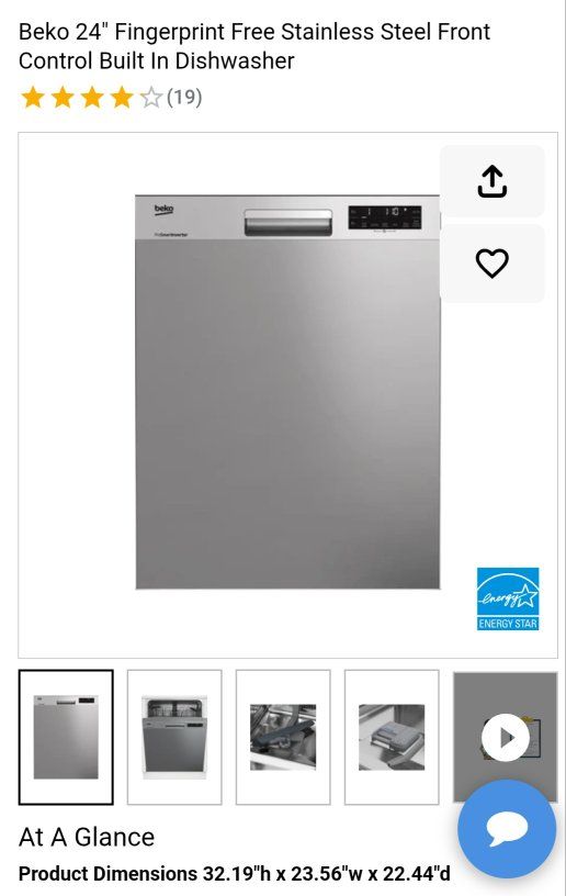 Beko Stainless Dishwasher