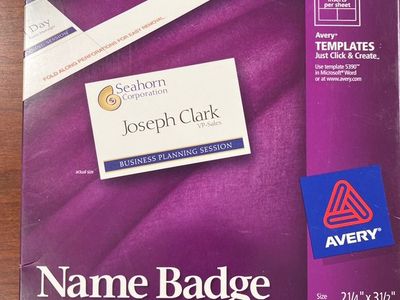 288 Count Avery Name Badge Insert Refills