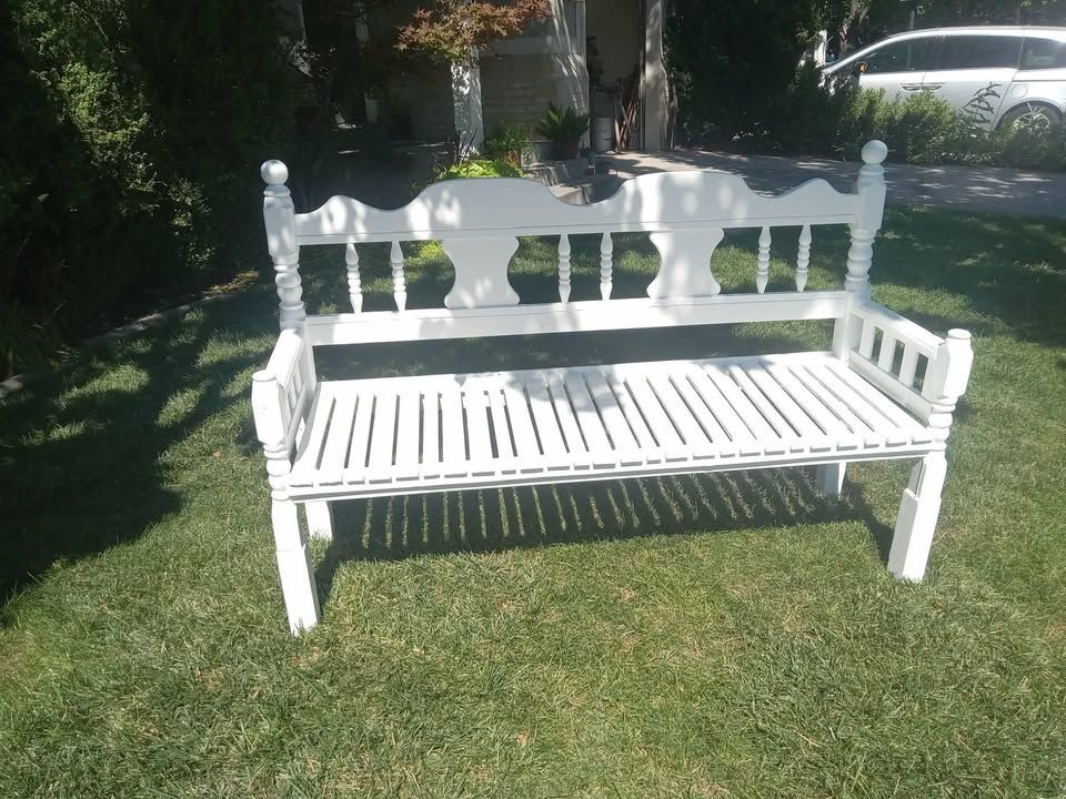 Beautiful one of a kind bench for outdoors or inn