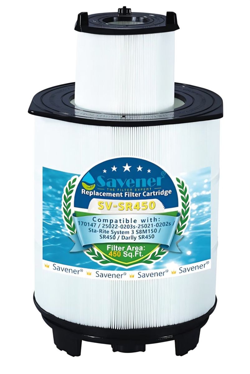 Swimming Pool Filter Cartridge, 450 Sq. Ft S8M150 System 3 Inner and Outer Cartridge, Replacement