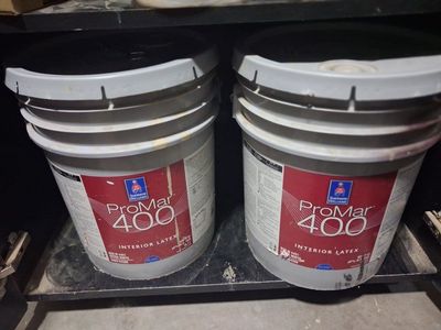 Sherwin Williams ProMar 400 Interior Latex Paint - 2x 5-Gallon Buckets - neutral beige