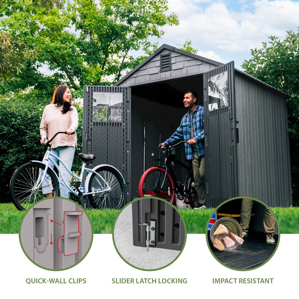 Lifetime 7x7 outdoor storage shed