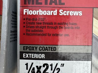 Trailer Floor Board Screws