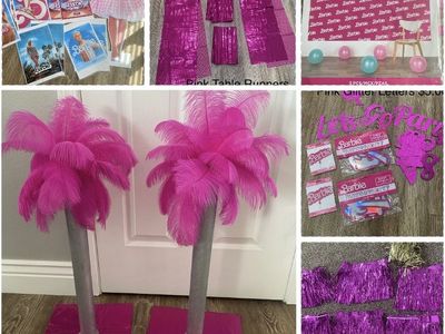 Birthday Decorations Barbie Theme Party Decor..