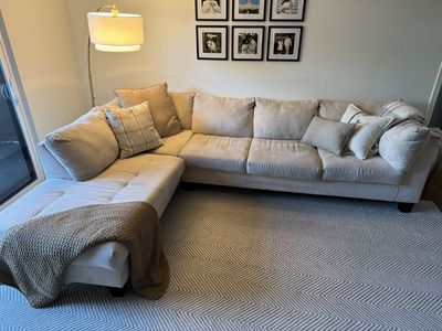 Big Cream Sectional Couch