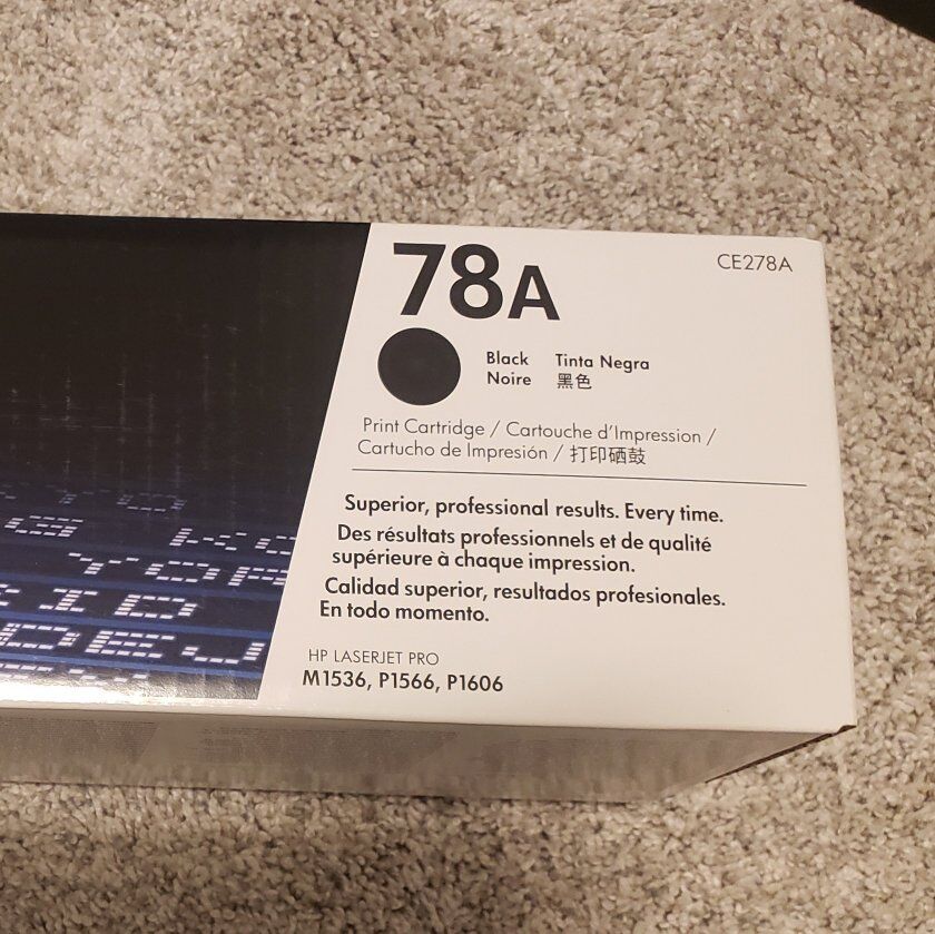 78A hp LaserJet Print Cartridge - opened box