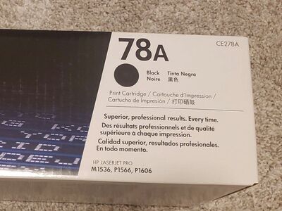 78A hp LaserJet Print Cartridge - opened box