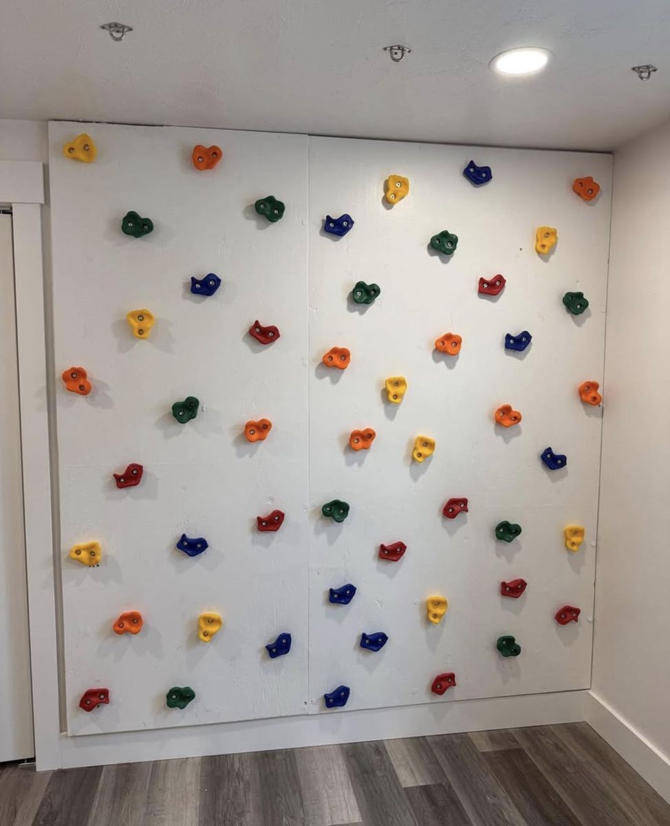 Indoor kids rock climbing wall