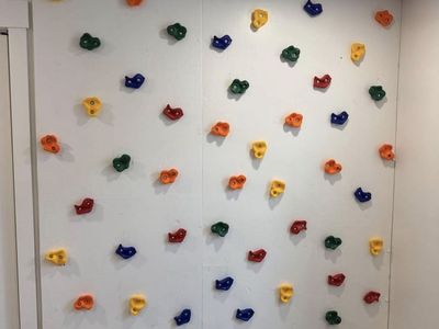 Indoor kids rock climbing wall