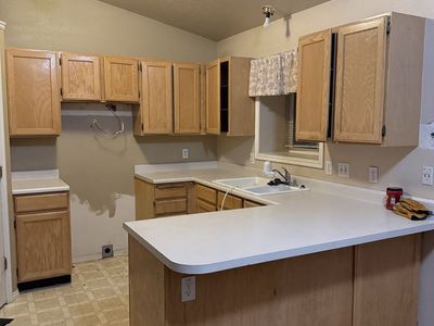 Kitchen cabinets and counter tops