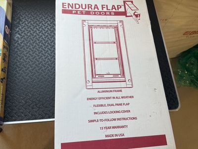 Endura Flap Insulated Pet Door – New/Open Box